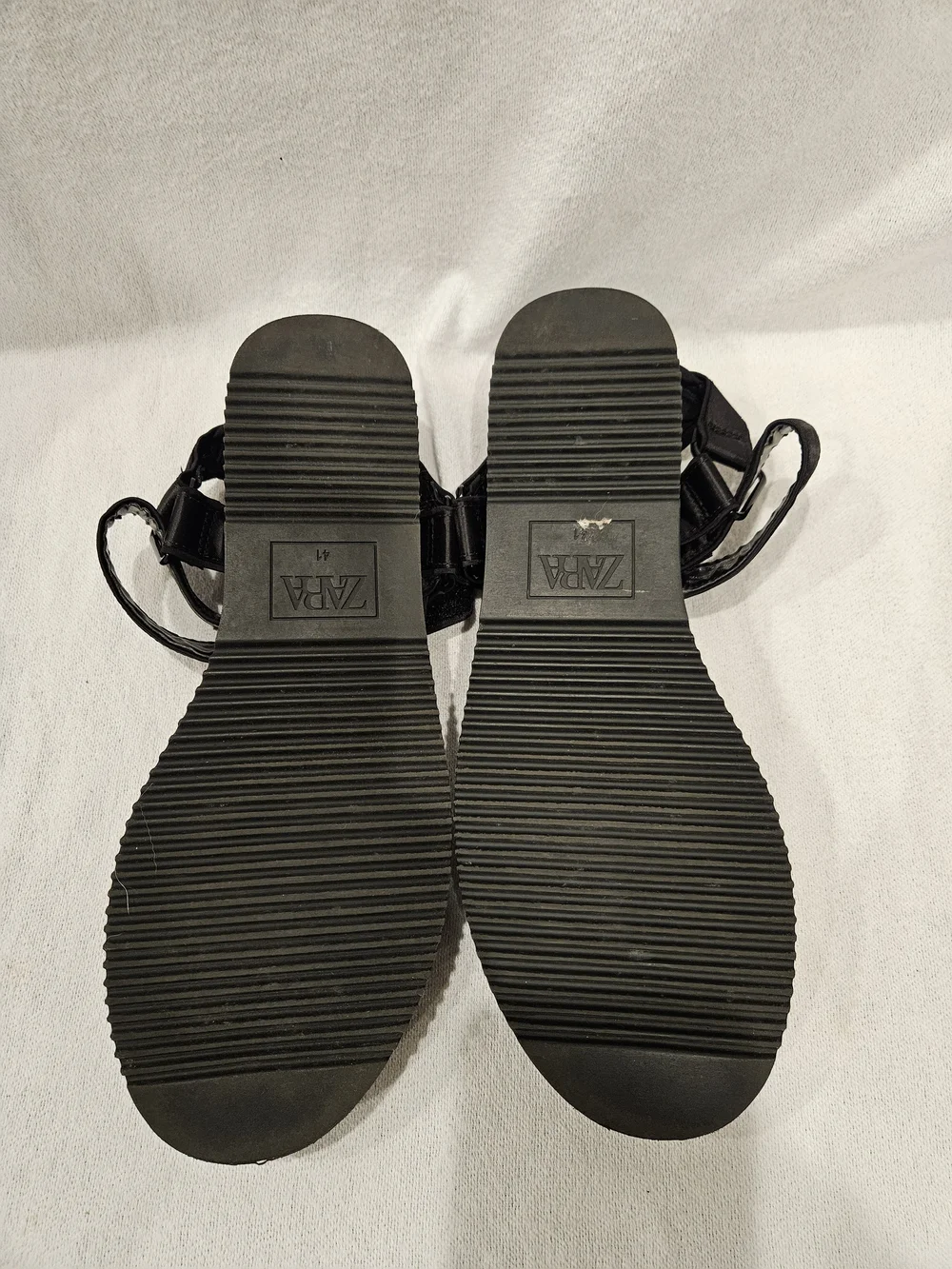 Zara Black Sport Sandals with Adjustable Straps US 10 - Picture 2 of 4